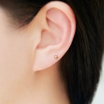 노이드비 14K GF 골드 전체 골드필드 볼침귀걸이 옐로 한쌍 4사이즈