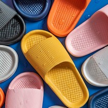 층간소음 방지 슬리퍼 쿠션 실내화 다용도 사무실 거실 슬리퍼, 오렌지 여, 1개