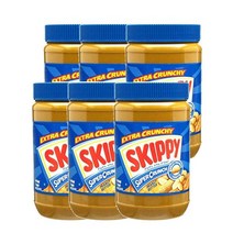 스키피 슈퍼 크런치 땅콩버터 베리 라지 1.13kg Skippy Peanut Butter Large, 6팩