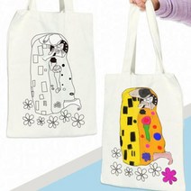 뮤템 명화의 재구성 에코백 키스 유아 그림/동화책, 해당상품