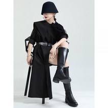 [EAM] 여성 녹색 주름 불규칙한 긴 블라우스 라펠 반 소매 루즈핏 셔츠 타이드 봄 여름 2023 1DD9304