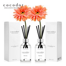 코코도르 화이트라벨 디퓨저 200ml X 2개 + 거베라 조화 2P, 003_거베라/화이트X2, 05_W/양재동꽃시장X2