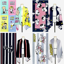 송월 케릭터 비치타올 대형수건 모음, 6번 스누피 엔조이50_혼합 (1+1)