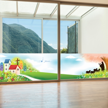 낭만창고 예수의 기도 뮤럴실사 시트지, 혼합색상