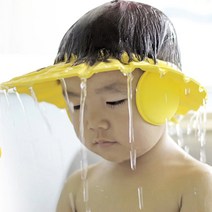 [소공원]환자머리감기샴푸모자 똑딱이 샴푸캡 성인 아이머리감기기 목욕 노인 귀마개 귀에물안들어가게, 랜덤칼라
