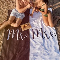 Ethisa 해변 처녀 파티용 신부 스쿼드 타월 - 4팩 - 신부 들러리를 위.. 정품보장, Mr Mrs