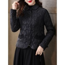 퀼팅 숏 패딩 여성 코트 자켓 블랙