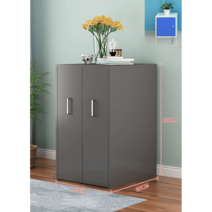 슬라이드도어 책장 책꽂이 수납장 멀티도어 인테리어 가구 원목 심플 모던 다용도선반, 옵션18