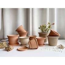 앙비까사 수제토분 (받침포함상품), 피치, 2)브레스