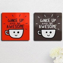 기타 바보사랑[꾸밈]폼아크릴액자18CmX18CmX2ea_커피잔일러스트02