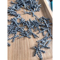 [그레이스샵] 수공예 만들기 부자재 DIY 재료 크리스마스 재료 그레이 리본 100pcs 한세트 (주문수량1 =100개)