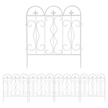 [UNHO] 철제 화단분리대 울타리 마당 정원 아파트 잔디 보호 주택 팬스 꾸미기 5p 블랙&화이트, 흰색517