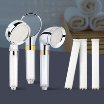 항균헤드필터 샤워헤드 필터샤워기 고급 샤워수전 핸드비데 욕실헤드 절수 미세살수판 수압상승 항균효과 염소 녹물 중금속 미세플라스틱 불순물제거 정수 연수 샤워기, 차차80_워터풀W 필터헤드