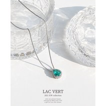 써지컬 스틸 연예인 에메랄드 물방울 남자 커플 BTS 뷔 방탄 소년단 볼드 체인 목걸이