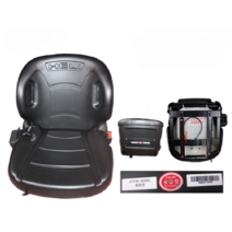 교체용 지게차 중장비의자 가죽 굴삭기 좌석 시트 안장 충격 흡수, 고급 충격 흡수 시트 + 안전 벨트 + 팔걸이