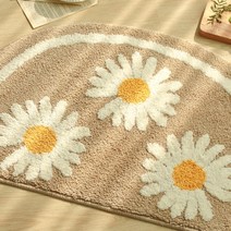 데이지 반달 발매트 3color 택1 / 극세사, 베이지
