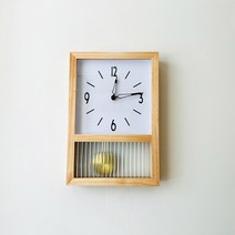 마츠리센 무소음 괘종시계, 버티컬(원목)