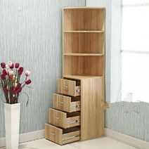 코너장 거실 다용도 책장 원룸 인테리어 원룸 틈새수납장 공간활용 인테리어 방꾸미기, B