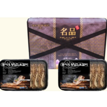 [콩이네]엘에이갈비 2kg 4kg 명절 선물세트 양념갈비 la갈비 초이스등급 미국산 소갈비 구이 찜용 캠핑요리 술안주, 1개, LA갈비4kg(선물세트)