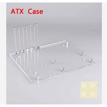 PC 오픈 프레임 테스트 벤치 ITX 미니 마더 보드 아크릴 오버클럭 컴퓨터 케이스 DIY 모드베이스 스탠드, 02 ATX023