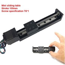 Linear Rail 50mm / 100mm / 150mm/ 200mm Linear Stage Actuator with Square Linear Rails Mini Slide Ta, 1, 기타