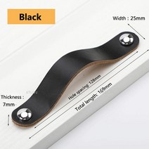 창문손잡이 문손잡이커버 씽크대 서랍장 붙박이장 중문 KAK 블랙 숨겨진 캐비닛 핸들 알루미늄 합금 주방, 03 Black 128mm