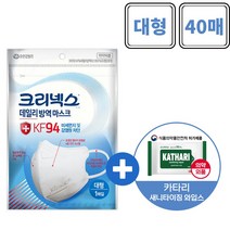 크리넥스 KF94 새부리형 데일리 방역 입체형 마스크 40매, 크리넥스 데일리 방역마스크 입체형 화이트 40매