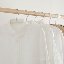 한샘 라인 논슬립 옷걸이 베이직(화이트/핑크), 코랄핑크(B)