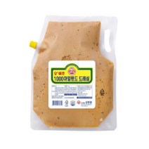 오뚜기 오쉐프 1000 아일랜드 드레싱, 2kg, 1개