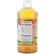 Dynamic Health Laboratories 초모 함유 유기농 무가공 애플 사이다 식초 473ml(16fl oz)