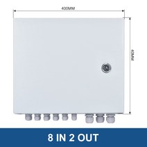 DC MCB SPD 퓨즈 번개 보호 철 방수 상자와 DC500V 1000V 태양 광 PV 결합기 상자, 8 IN 2 OUT_DC1000V
