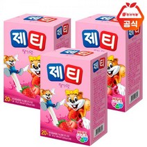 _동서 제티 딸기 스틱 20T x 3개, 상세페이지 참조