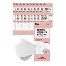 에코드림비말마스크(KF-AD) 대형 화이트, 5매입, 20개