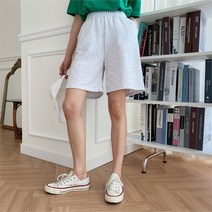[겟잇미] 라너리 뒷밴딩 여성 면 무지 반바지 (8550210)