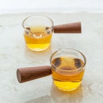 예랑 나무 손잡이 특미니 유리 저그(소스시럽), 단품