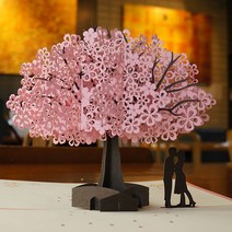 3D 입체카드 생일선물 여자친구 기념일 선물 여친선물 예쁜 편지지, 11. 벚꽃 데이트(대), 1개