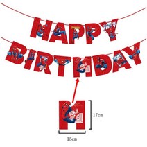 스파이더맨 테마 생일 파티 장식 라텍스 알루미늄 호일 풍선 일회용 식시 배너, 기타 (ae˚) frequ, 57.Letter Flag B-1combo