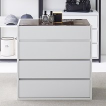 하이앤드리 큐어 800 아일랜드 악세서리장 E0등급 18T 튼튼한 드레스룸 서랍장, 순백