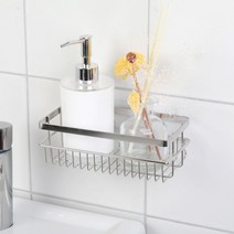 스파이더락 스마트접착 미니선반, 실버, 2개