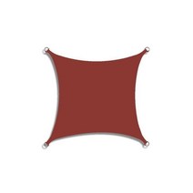 그늘막 대형 원터치 타프300D 폴리에스테르 그늘막 항해 방수 사각형 정원 캐노피 파티오 풀 차양 캠핑 천, 04 Rust red_04 2x4m