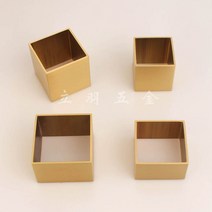 북유럽 가구 다리 호두나무 식탁의자 순동백발싸개 북유럽 원목가구 소파 사각형 황동 철물보호발싸개, 17 길이50와이드50높음30두꺼움1.5
