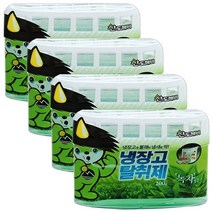 산도깨비 냉장고 탈취제 (녹차) 200g, 4개