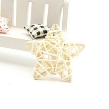 라탄소품 라탄등 라탄스툴 다채로운 등나무 라운드/하트/스타 세팩 타크로 DIY 공 홈 가든/생일/웨딩 파티, 30 White_01 M