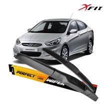 엑스핏 하이브리드 자동차 와이퍼 2P 1SET 뉴엑센트, 1세트