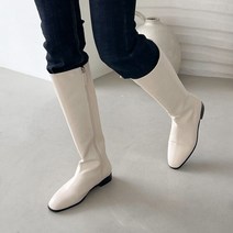 홍대언니 여성 레더 지퍼 롱부츠 CA33A8107 (2cm)