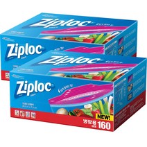[코스트코] 집락 스마트 지퍼백 (대형) 160매X2팩 냉장용, 2팩, 대(L)