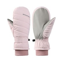 야외방한잡화 워머장갑 양발Women Skiing Mittens Snowboarding Gloves Extra Thick Winter Ski Warmer Out, 02 pink