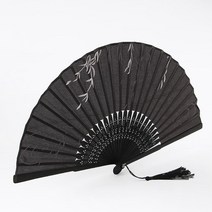 접이식 전통 대나무부채 외국인 손님 선물 휴대용부채 기념품, 1개