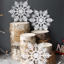 눈결정 눈꽃모형 어린이집 크리스마스장식 디스플레이 트리꾸미기 홈데코, 15cm