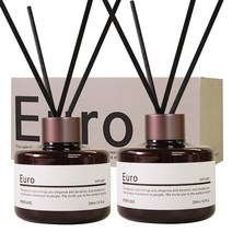 유로 진짜 디퓨저 200mlx2개실내 화장실 인테리어+섬유리드10개, 오션뷰